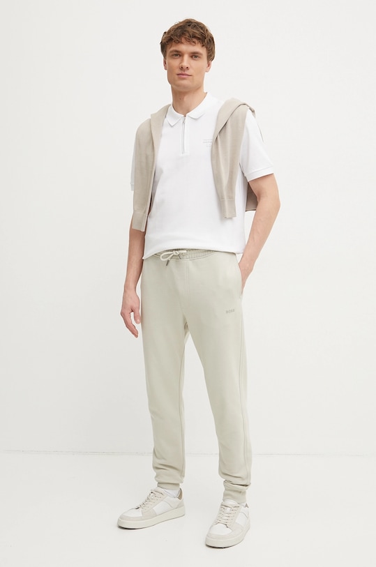 Хлопковые спортивные брюки Boss Orange, бежевый
Хлопковые спортивные брюки Boss Orange, бежевый