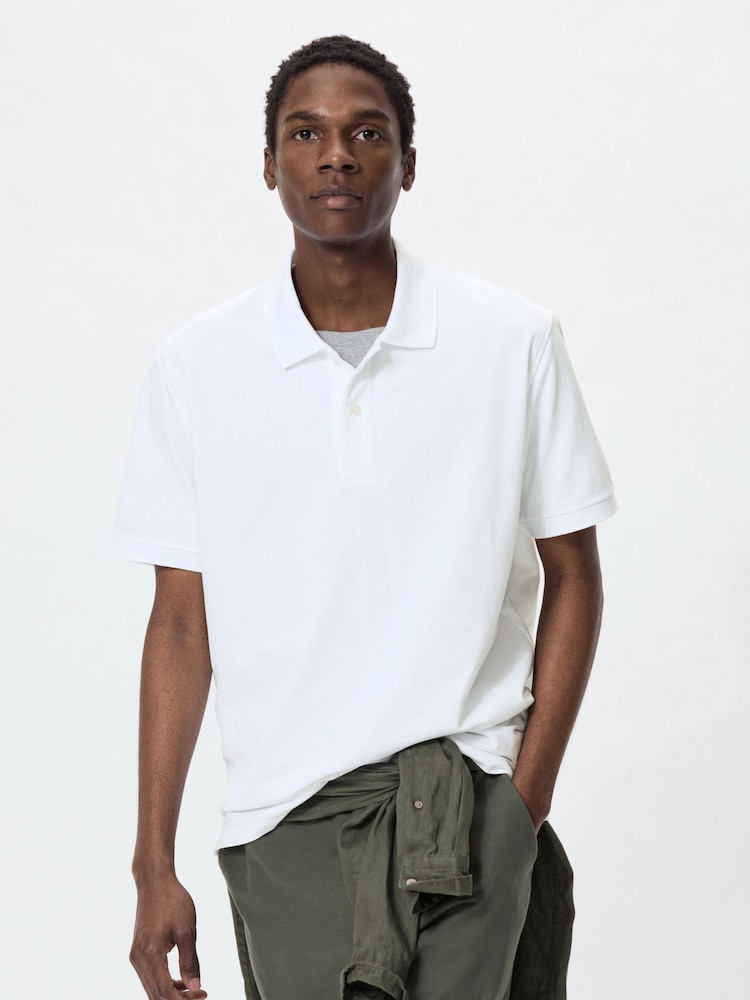 Рубашка-Поло dry kanoko Uniqlo, белый
Рубашка-Поло dry kanoko Uniqlo, белый