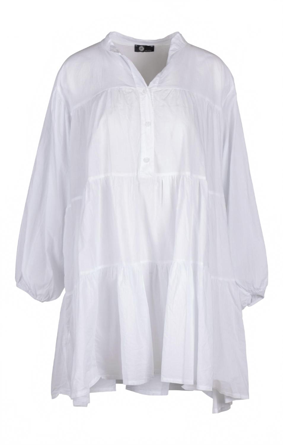 Женское белое хлопковое мини-платье Iyla Made in Italy 
Женское белое хлопковое мини-платье Iyla Made in Italy