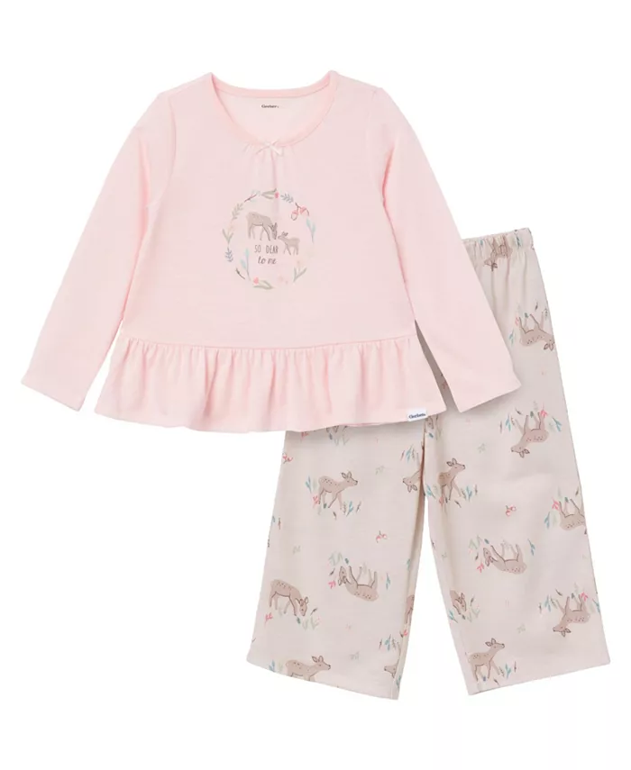Пижамный комплект для девочек Toddler Girls 2-Piece Peplum Pajama Set Gerber, розовый
Пижамный комплект для девочек Toddler Girls 2-Piece Peplum Pajama Set Gerber, розовый