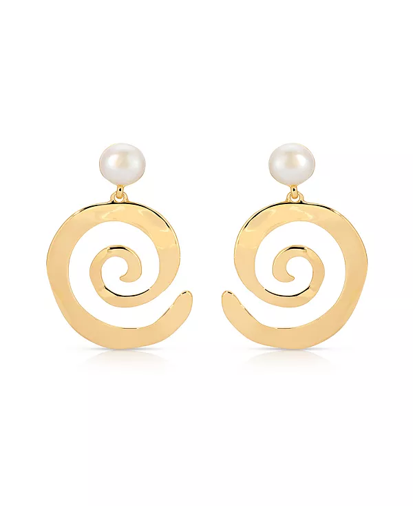 Серьги-Подвески из перламутра Aura Swirl Ettika, gold
Серьги-Подвески из перламутра Aura Swirl Ettika, gold