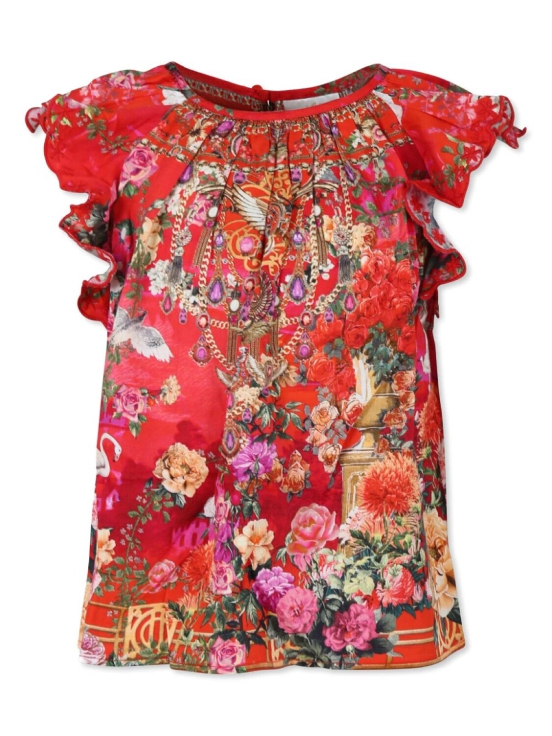 Блузка с воланами на рукавах Camilla Kids, красный
Блузка с воланами на рукавах Camilla Kids, красный