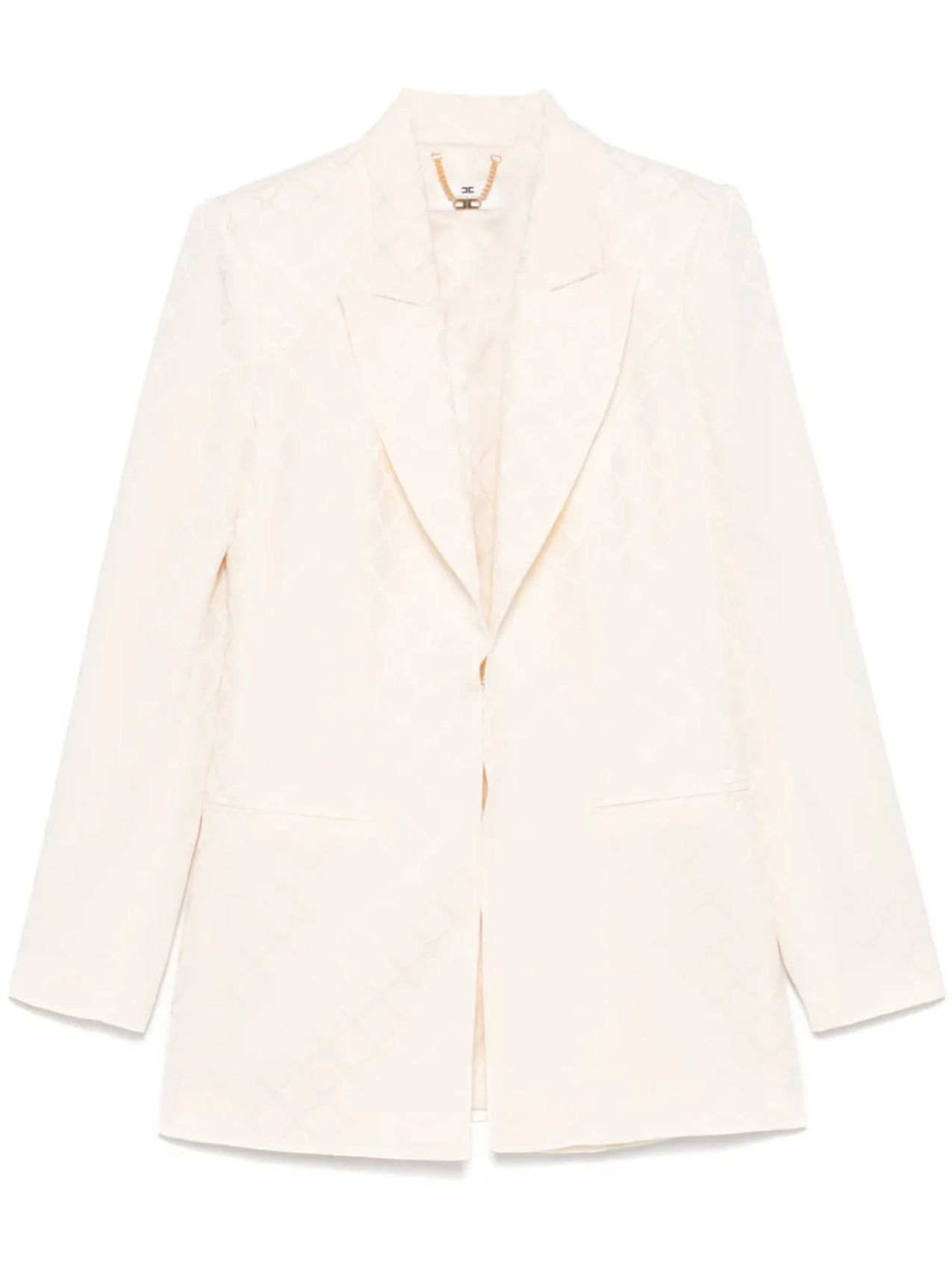 Жаккардовый блейзер Elisabetta Franchi с бриллиантами, нейтральный
Жаккардовый блейзер Elisabetta Franchi с бриллиантами, нейтральный