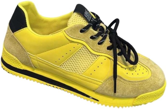 Мужские легкие кроссовки с резиновой подошвой и сетчатым верхом на шнуровке - дышащие и прочные спортивные туфли для повседневной носки Hoalox, желтый
Мужские легкие кроссовки с резиновой подошвой и сетчатым верхом на шнуровке - дышащие и прочные спортивные туфли для повседневной носки Hoalox, желтый