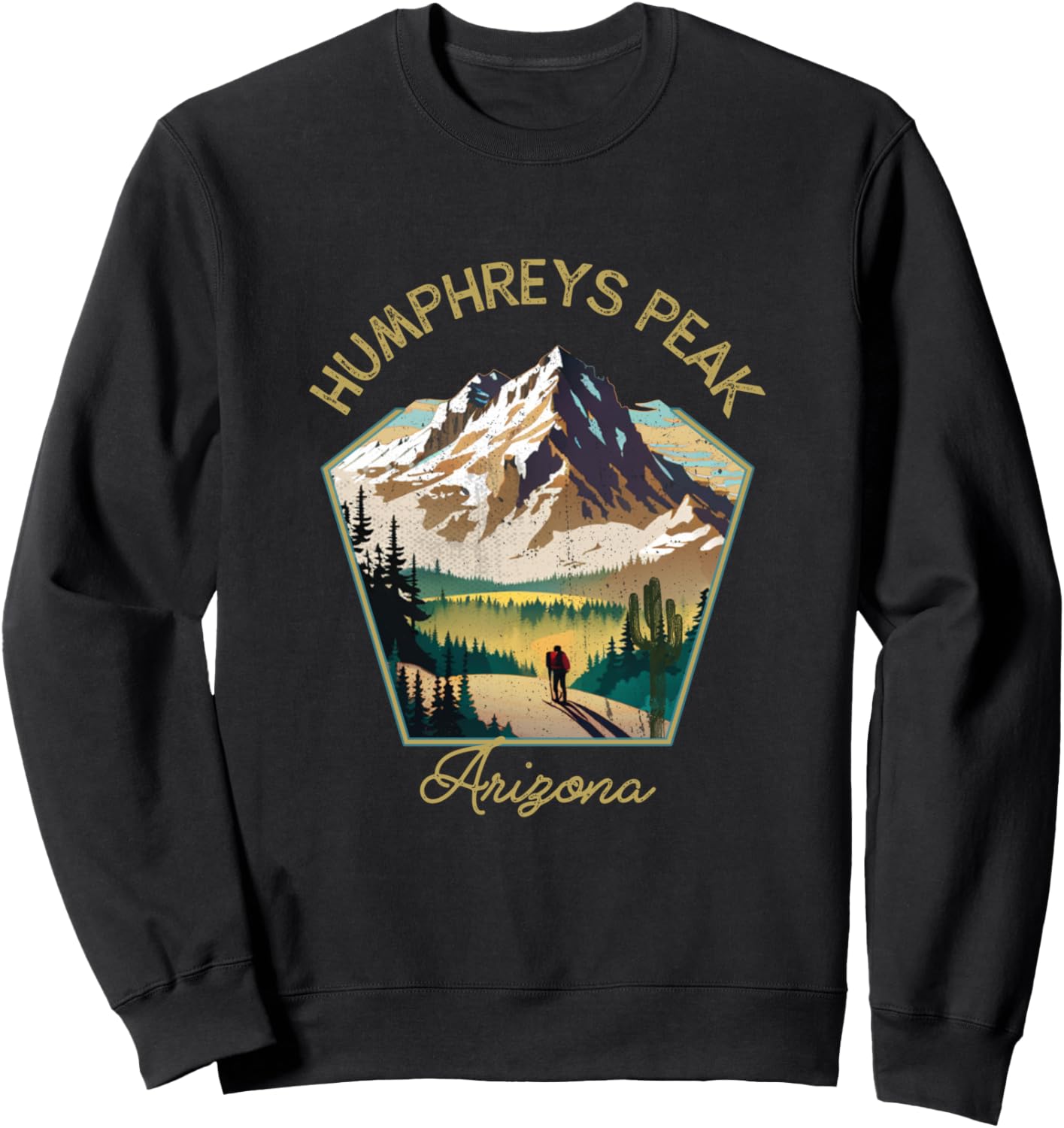 Ретро-стиль Пик Хамфриза - сувенирная толстовка Пик Хамфриза Humphreys Peak Arizona Hiking Clothes Co., черный
Ретро-стиль Пик Хамфриза - сувенирная толстовка Пик Хамфриза Humphreys Peak Arizona Hiking Clothes Co., черный