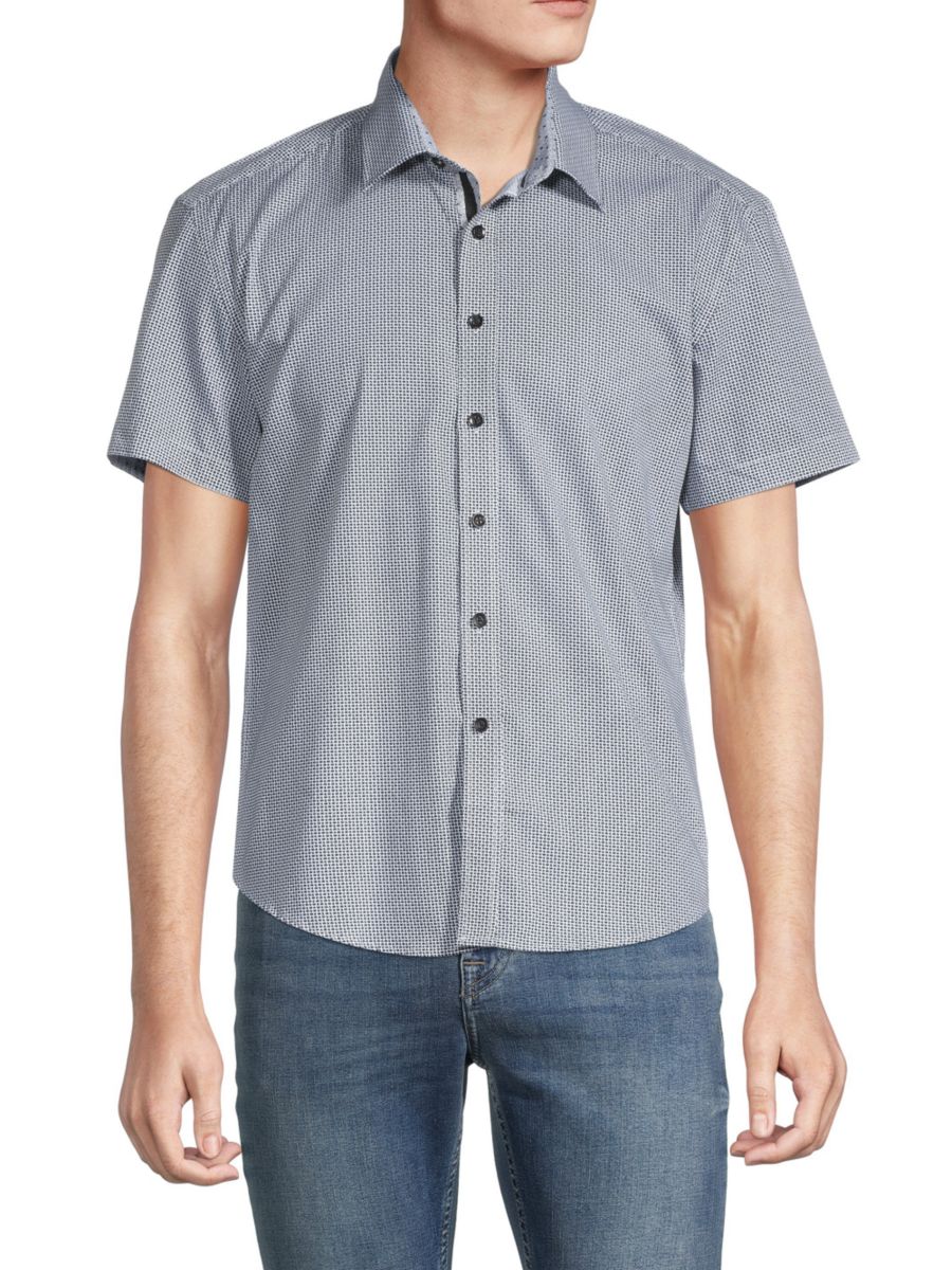 Рубашка с геометрическим принтом DUCHAMP LONDON, черный
Рубашка с геометрическим принтом DUCHAMP LONDON, черный