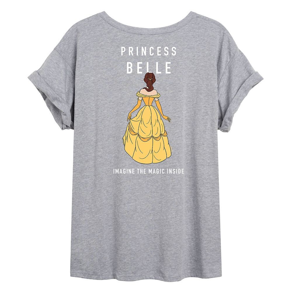 Струящаяся футболка Disney Princess Belle Juniors, серый 
Струящаяся футболка Disney Princess Belle Juniors, серый