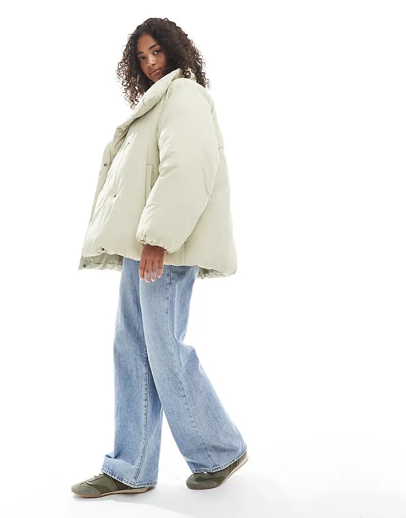 Пуховик ASOS DESIGN с воротником-стойкой цвета шалфея
Пуховик ASOS DESIGN с воротником-стойкой цвета шалфея