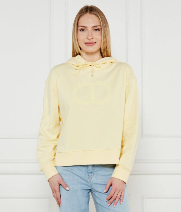 Толстовка женская Twin-Set однотонная с капюшоном, желтый
Толстовка женская Twin-Set однотонная с капюшоном, желтый