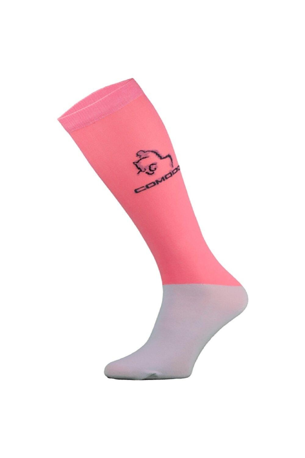 Тонкие носки до колена из технической микрофибры для верховой езды COMODO, розовый 
Тонкие носки до колена из технической микрофибры для верховой езды COMODO, розовый
