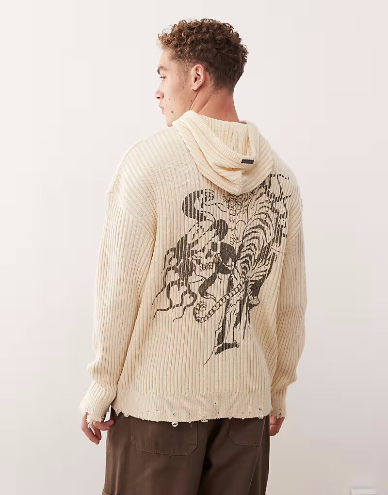 Вязаная толстовка Эда Харди с тигром и змеей в огне, отбеливатель Ed Hardy
Вязаная толстовка Эда Харди с тигром и змеей в огне, отбеливатель Ed Hardy