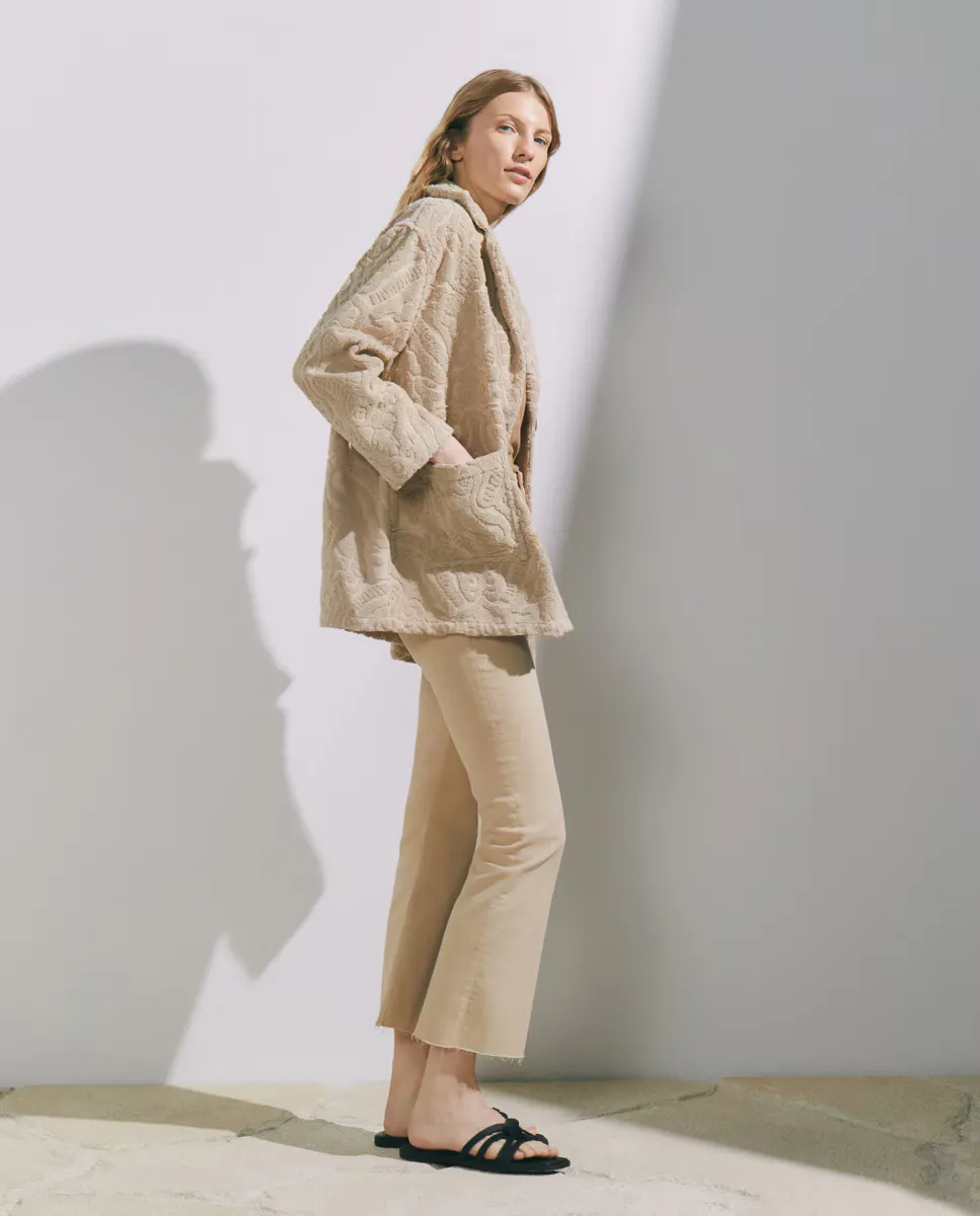 Женский повседневный блейзер из махровой ткани Stella Rittwagen, натуральный
Женский повседневный блейзер из махровой ткани Stella Rittwagen, натуральный