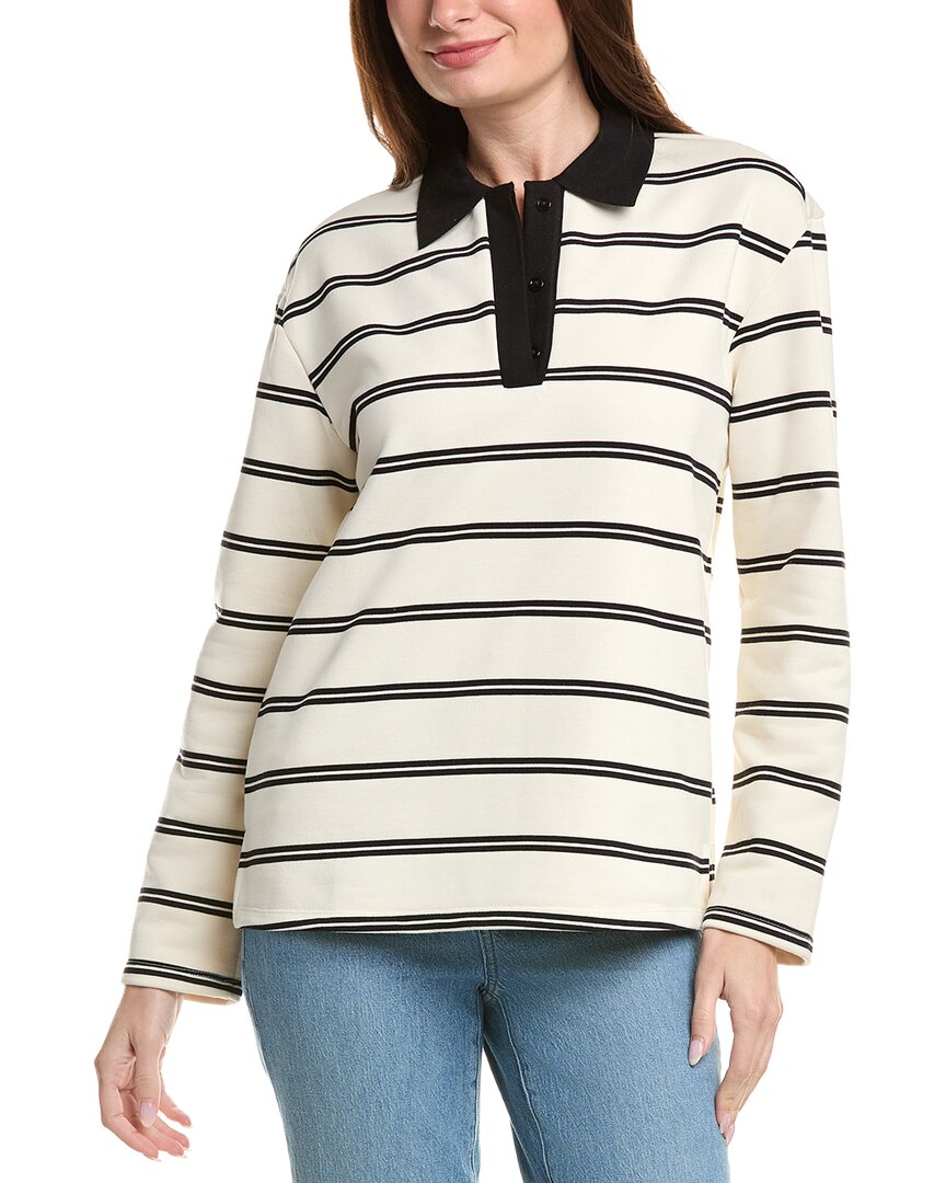 Рубашка-поло в полоску English Factory English Factory, белый
Рубашка-поло в полоску English Factory English Factory, белый