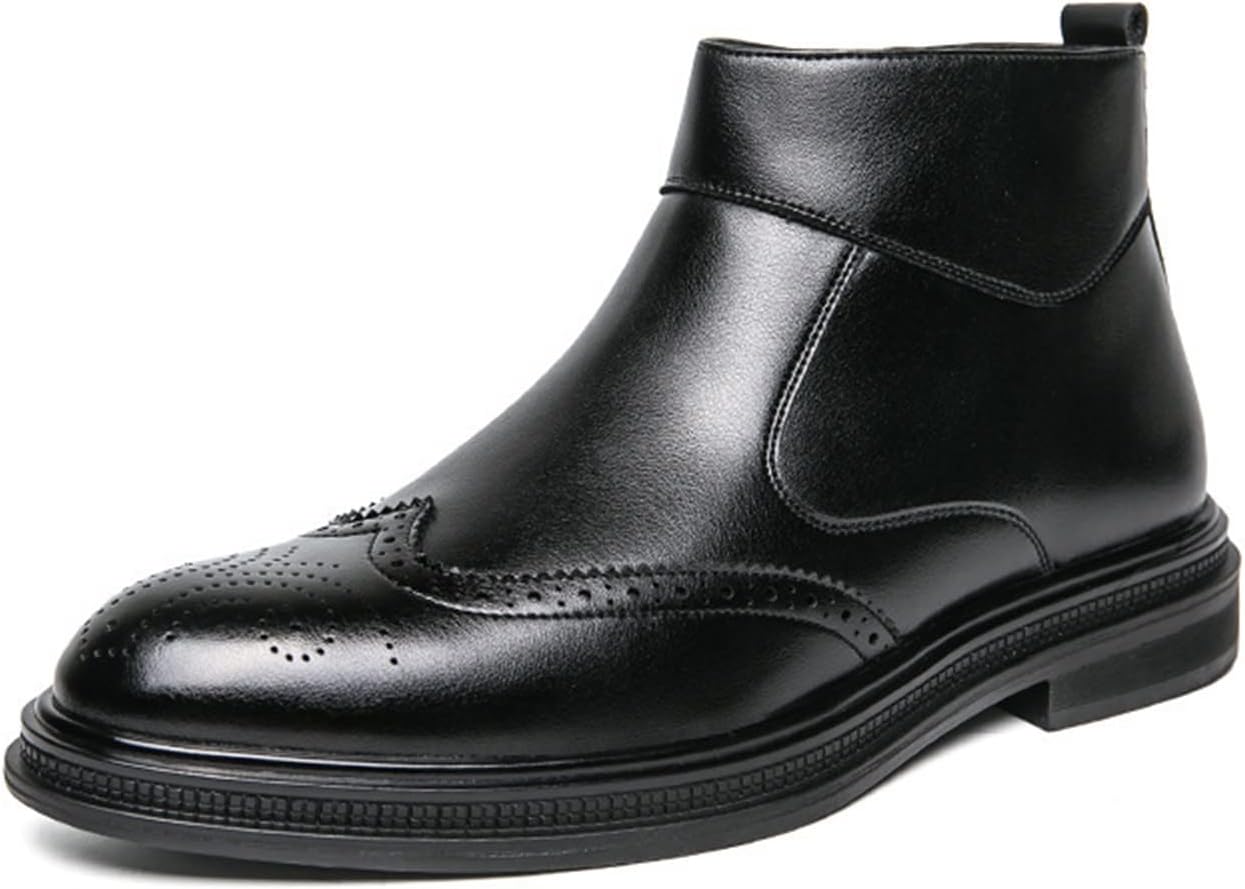 Мужские ботинки с вырезанным боковым молнией, ПУ, стойкие к скольжению, водонепроницаемые, износостойкие, формальные, модные, подходят для многих случаев. (Цвет: черный, размер: 9) Gommer
Мужские ботинки с вырезанным боковым молнией, ПУ, стойкие к скольжению, водонепроницаемые, износостойкие, формальные, модные, подходят для многих случаев. (Цвет: черный, размер: 9) Gommer