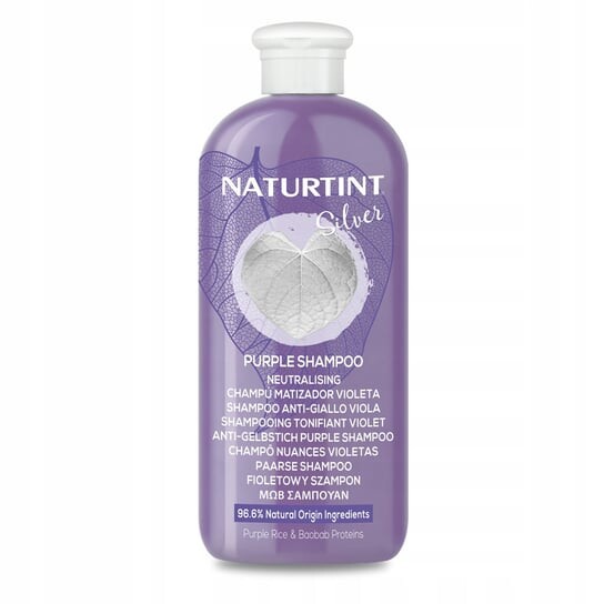 Фиолетовый шампунь для блондинок и седых волос Серебро Naturtint
Фиолетовый шампунь для блондинок и седых волос Серебро Naturtint