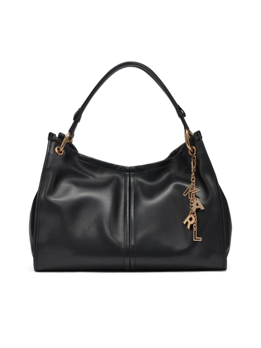 Кожаная сумка-тоут Luciene среднего размера Karl Lagerfeld Paris, черный
Кожаная сумка-тоут Luciene среднего размера Karl Lagerfeld Paris, черный