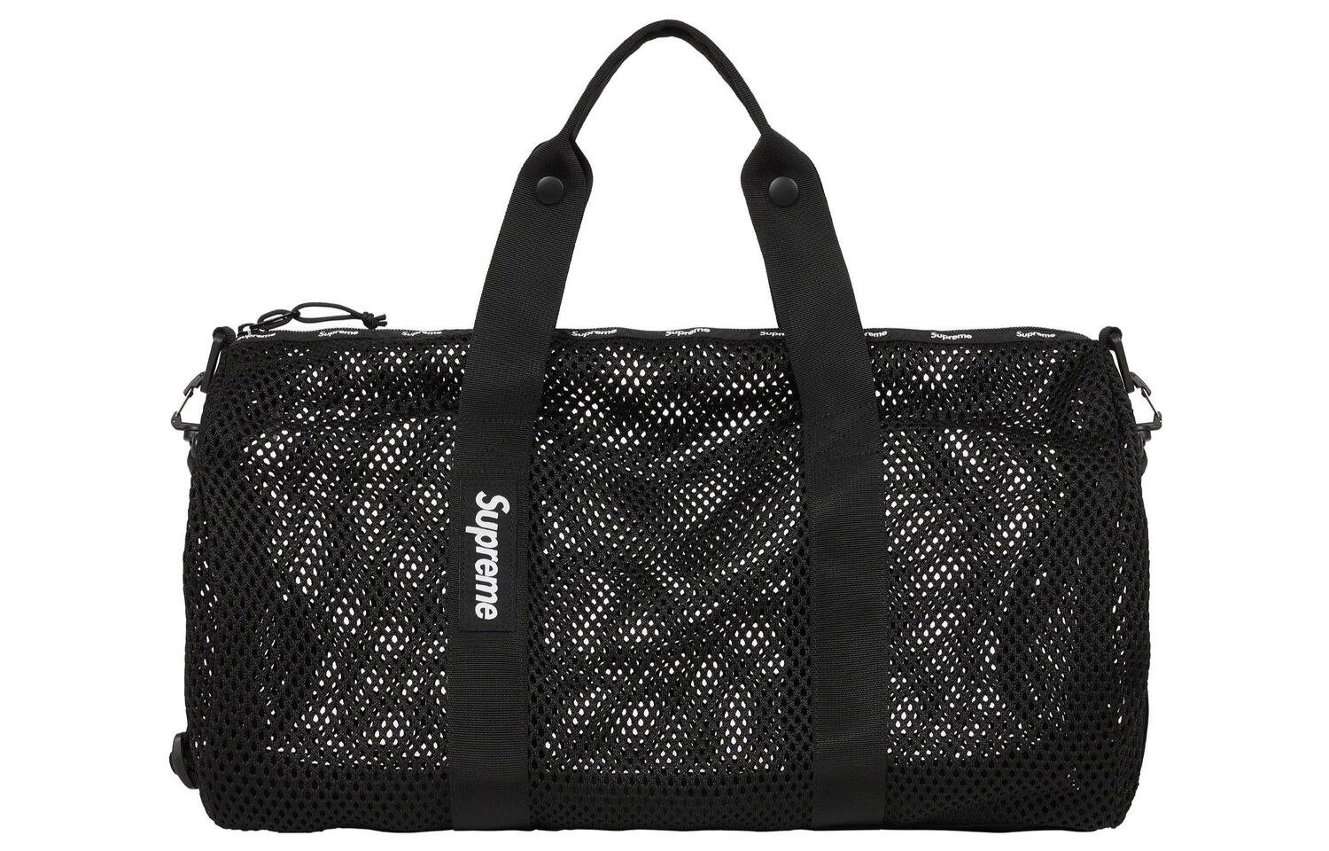 Supreme Полиэтиленовая сетчатая панель дорожная сумка черезплечная унисекс черный 
Supreme Полиэтиленовая сетчатая панель дорожная сумка черезплечная унисекс черный