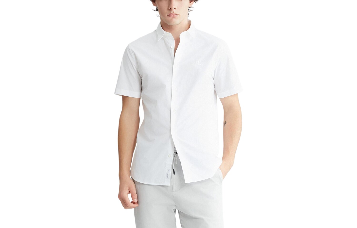 Мужская рубашка Calvin Klein, цвет Bright White
Мужская рубашка Calvin Klein, цвет Bright White