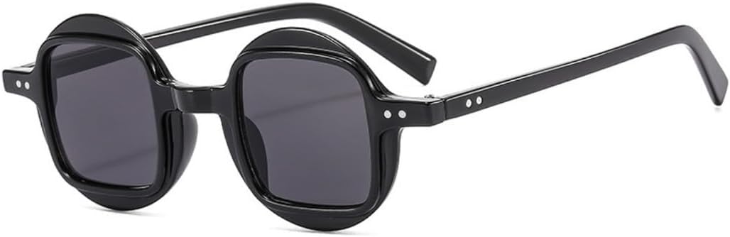 Солнцезащитные очки в стиле панк с маленькой круглой оправой и квадратными линзами, модные, для женщин и мужчин, с защитой от УФ-излучения, класса люкс UATXTAU, Black Black
Солнцезащитные очки в стиле панк с маленькой круглой оправой и квадратными линзами, модные, для женщин и мужчин, с защитой от УФ-излучения, класса люкс UATXTAU, Black Black
