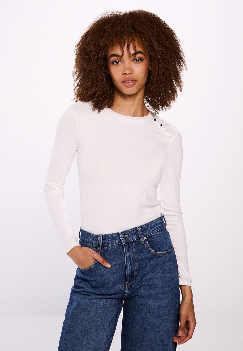 Топ с длинными рукавами Springfield, белый
Топ с длинными рукавами Springfield, белый