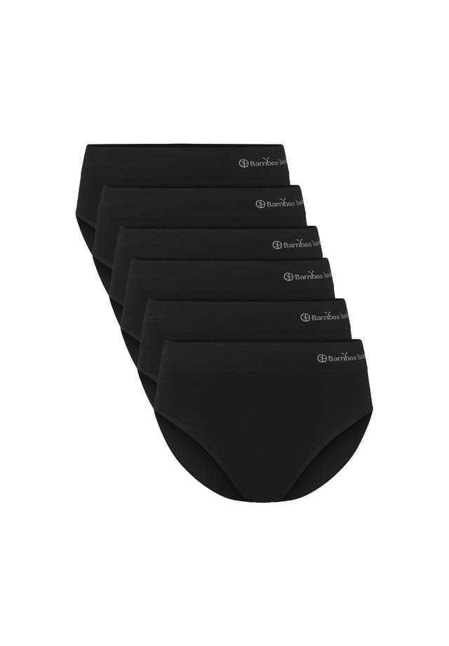 Упаковка из 6 трусов - бесшовные трусы Belle Full с логотипом из джерси Bamboo Basics, черный
Упаковка из 6 трусов - бесшовные трусы Belle Full с логотипом из джерси Bamboo Basics, черный