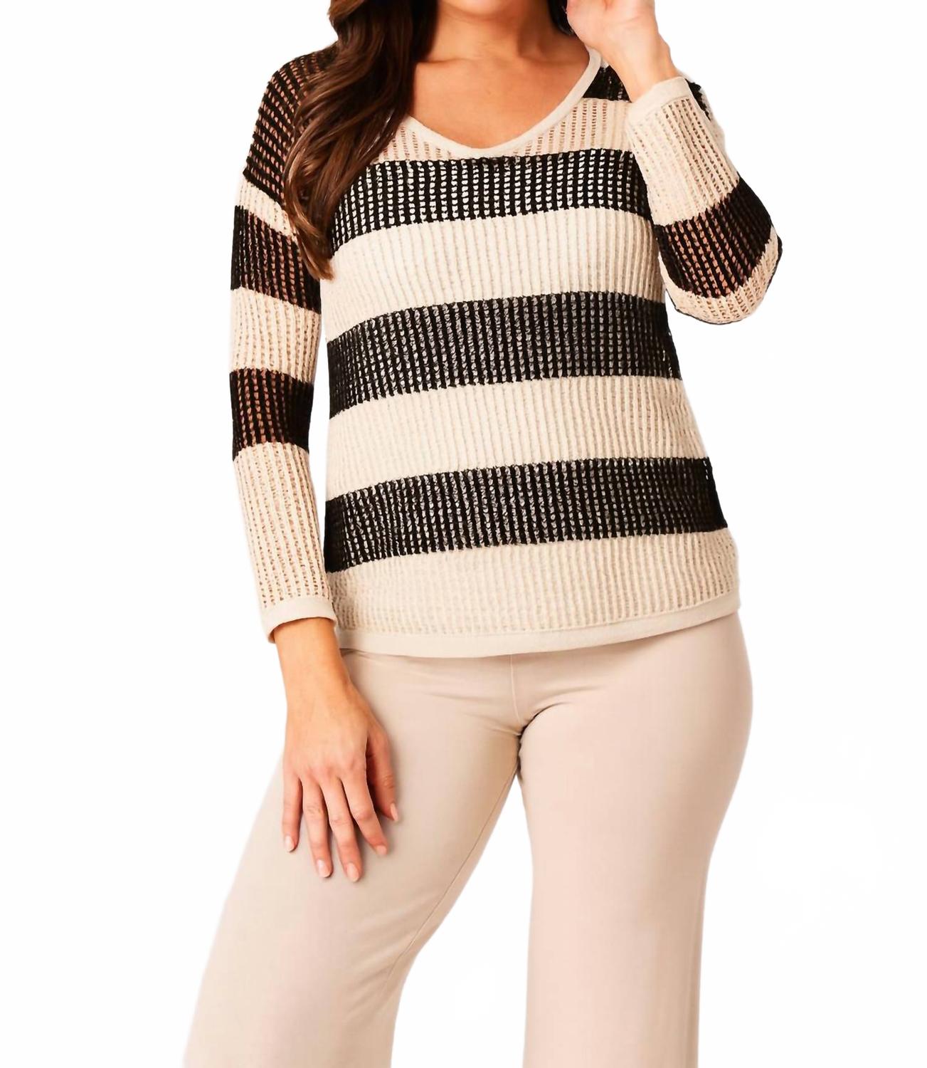 Вязаный крючком топ с длинными рукавами и V-образным вырезом, черно-песочный цвет Angel Apparel, черный/песочный
Вязаный крючком топ с длинными рукавами и V-образным вырезом, черно-песочный цвет Angel Apparel, черный/песочный