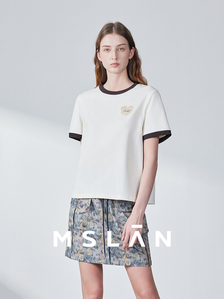 Футболка женская Mslan с круглым вырезом и короткими рукавами, белый
Футболка женская Mslan с круглым вырезом и короткими рукавами, белый