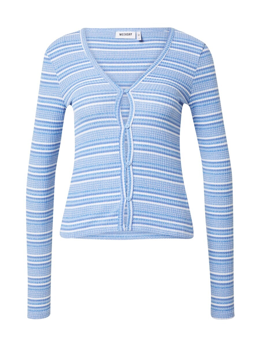 Вязаный кардиган Weekday ANAIS, синий/голубой
Вязаный кардиган Weekday ANAIS, синий/голубой