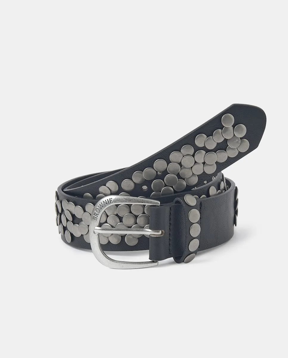 Женский черный ремень с заклепками Brownie
Женский черный ремень с заклепками Brownie