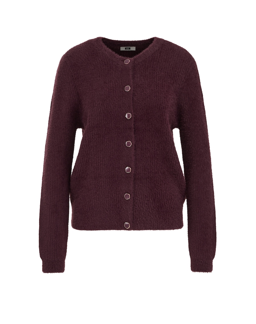 Вязаный кардиган WE Fashion, баклажановый
Вязаный кардиган WE Fashion, баклажановый