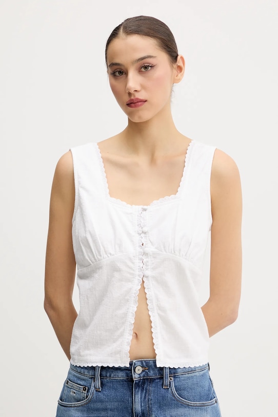 Хлопковая майка Superdry, белый
Хлопковая майка Superdry, белый