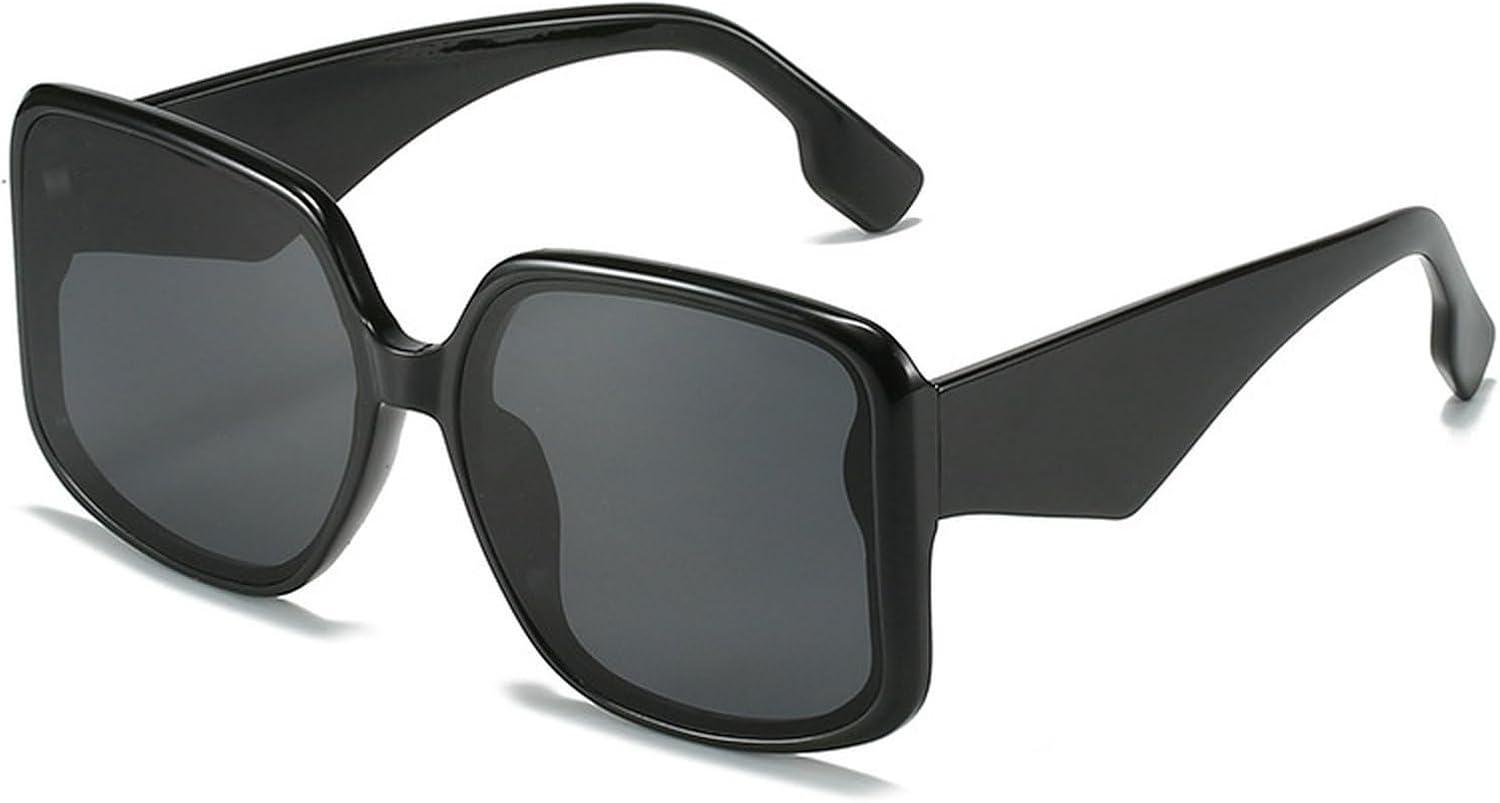 Крупные квадратные солнцезащитные очки для мужчин и женщин, модные винтажные квадратные солнцезащитные очки, трендовые очки с защитой от УФ-излучения UV400 mincl, Black
Крупные квадратные солнцезащитные очки для мужчин и женщин, модные винтажные квадратные солнцезащитные очки, трендовые очки с защитой от УФ-излучения UV400 mincl, Black