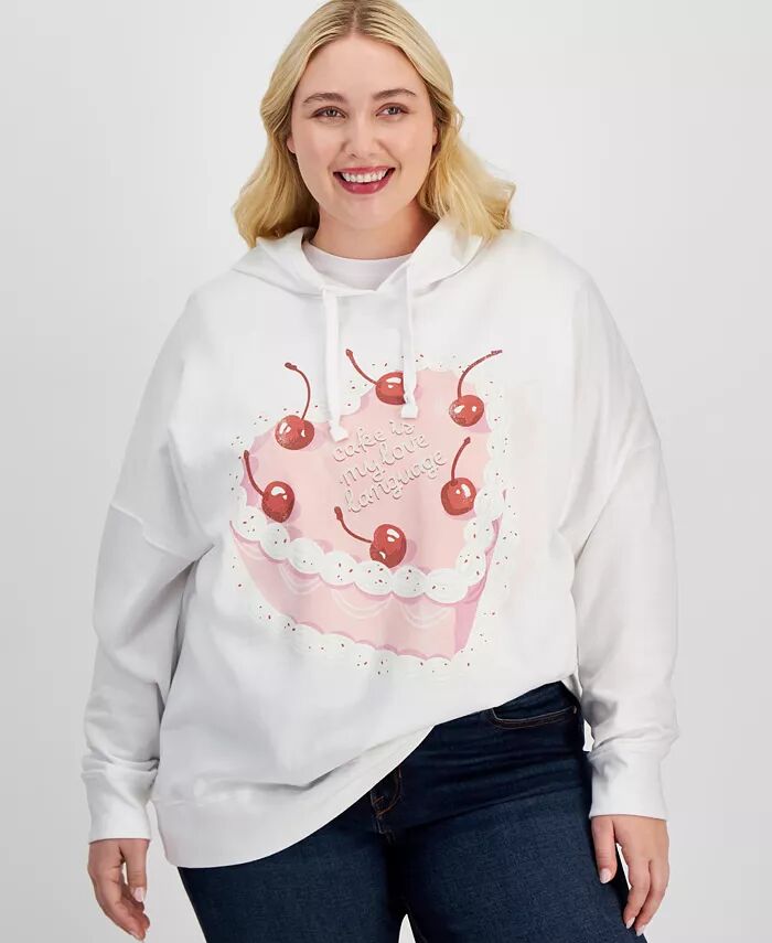 Трендовая толстовка с капюшоном и приспущенными плечами размера плюс Grayson Threads, The Label, белый
Трендовая толстовка с капюшоном и приспущенными плечами размера плюс Grayson Threads, The Label, белый