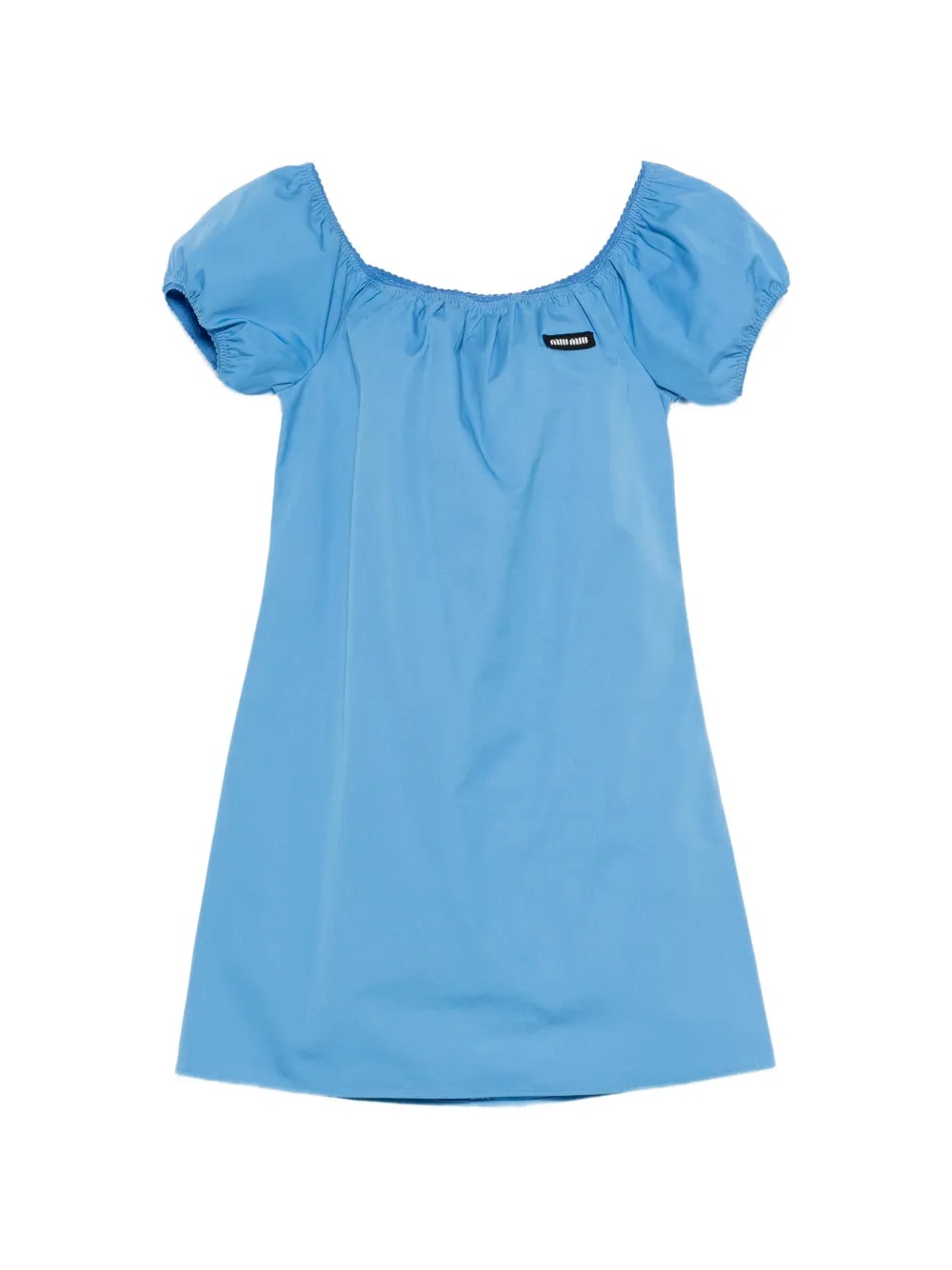 Мини-платье с нашивкой-логотипом Miu Miu, синий
Мини-платье с нашивкой-логотипом Miu Miu, синий