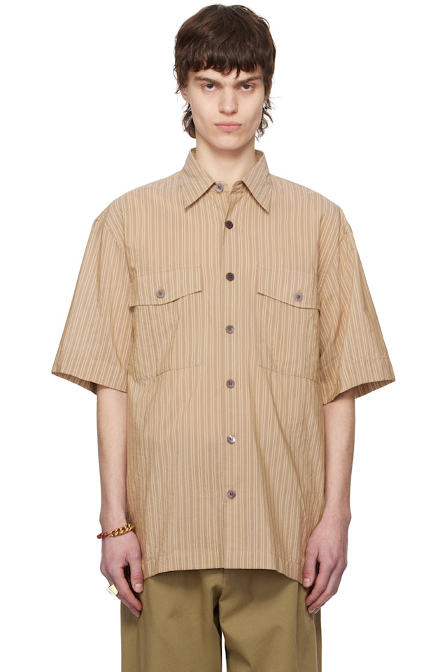 Полосатая рубашка Dries Van Noten, цвет sand
Полосатая рубашка Dries Van Noten, цвет sand