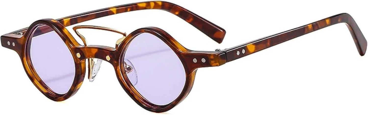 Модные маленькие солнцезащитные очки для женщин в стиле ретро с прозрачными линзами цвета океана и защитой от УФ-излучения UV400, мужские очки с заклепками HHZZYVY, Leopard Purple
Модные маленькие солнцезащитные очки для женщин в стиле ретро с прозрачными линзами цвета океана и защитой от УФ-излучения UV400, мужские очки с заклепками HHZZYVY, Leopard Purple