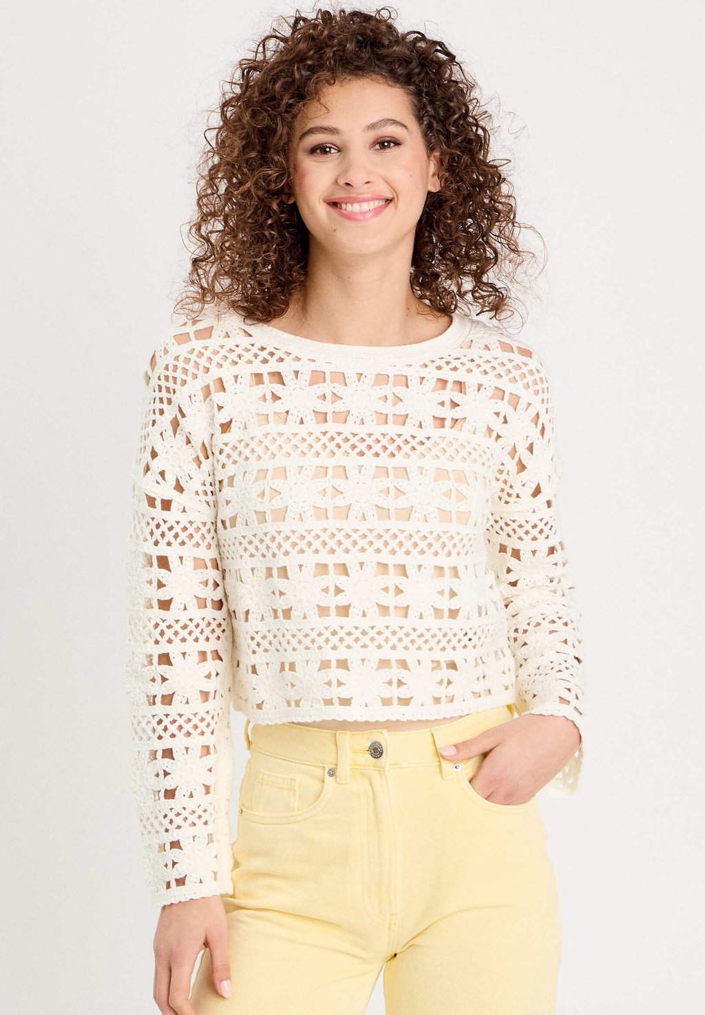 Джемпер LOCHMUSTER IM HÄKELLOOK Cache Cache, кремовый
Джемпер LOCHMUSTER IM HÄKELLOOK Cache Cache, кремовый