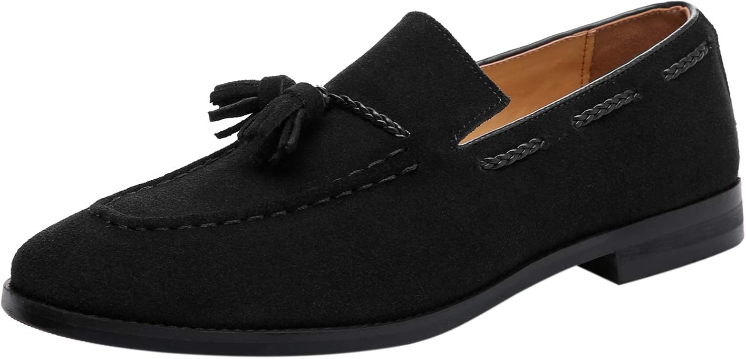 Мужские лоферы Santimon с кисточками и бахромой из замши, повседневные туфли для вождения, мокасины, черный
Мужские лоферы Santimon с кисточками и бахромой из замши, повседневные туфли для вождения, мокасины, черный