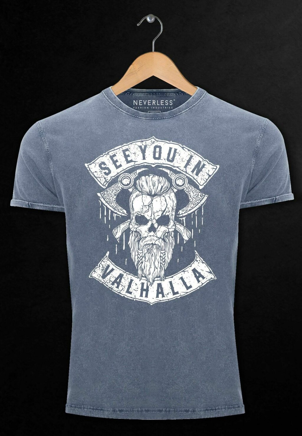 Принт на футболке Vintage See You In Valhalla Wikinger Totenkopf Skull Neverless, синий
Принт на футболке Vintage See You In Valhalla Wikinger Totenkopf Skull Neverless, синий