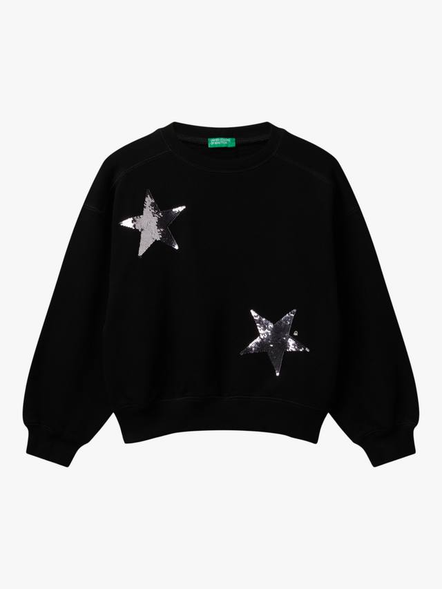 Детский хлопковый джемпер с круглым вырезом Benetton
Детский хлопковый джемпер с круглым вырезом Benetton