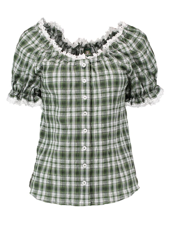 Традиционная блузка кукейо традиционного зеленого цвета OS-Trachten
Традиционная блузка кукейо традиционного зеленого цвета OS-Trachten