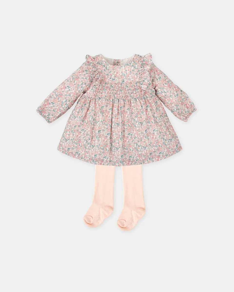 Набор для малыша: платье с розовыми цветами и колготки Tutto Piccolo
Набор для малыша: платье с розовыми цветами и колготки Tutto Piccolo