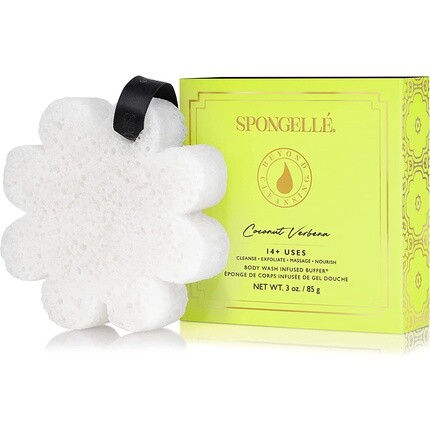 Буферный гель для душа с цветами в упаковке, настоянный на кокосе и вербене, Spongelle
Буферный гель для душа с цветами в упаковке, настоянный на кокосе и вербене, Spongelle