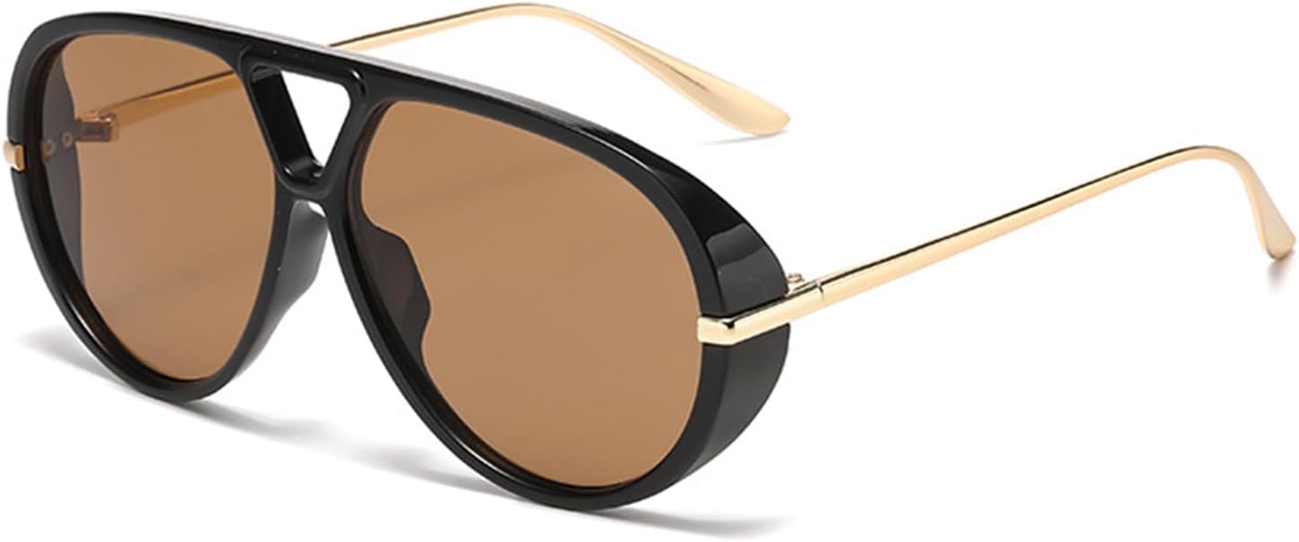 Солнцезащитные очки J&L Glasses Polarized Oversized Pilot Sunglasses для женщин и мужчин, с большой круглой оправой, модные солнцезащитные очки в винтажном стиле J&L Glasses, Black/Brown
Солнцезащитные очки J&L Glasses Polarized Oversized Pilot Sunglasses для женщин и мужчин, с большой круглой оправой, модные солнцезащитные очки в винтажном стиле J&L Glasses, Black/Brown