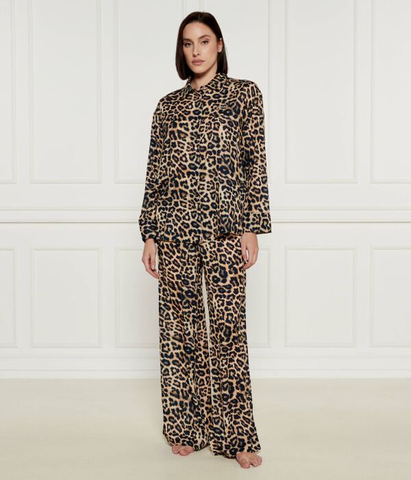 Пижама Guess Underwear с леопардовым принтом, бежевый 
Пижама Guess Underwear с леопардовым принтом, бежевый