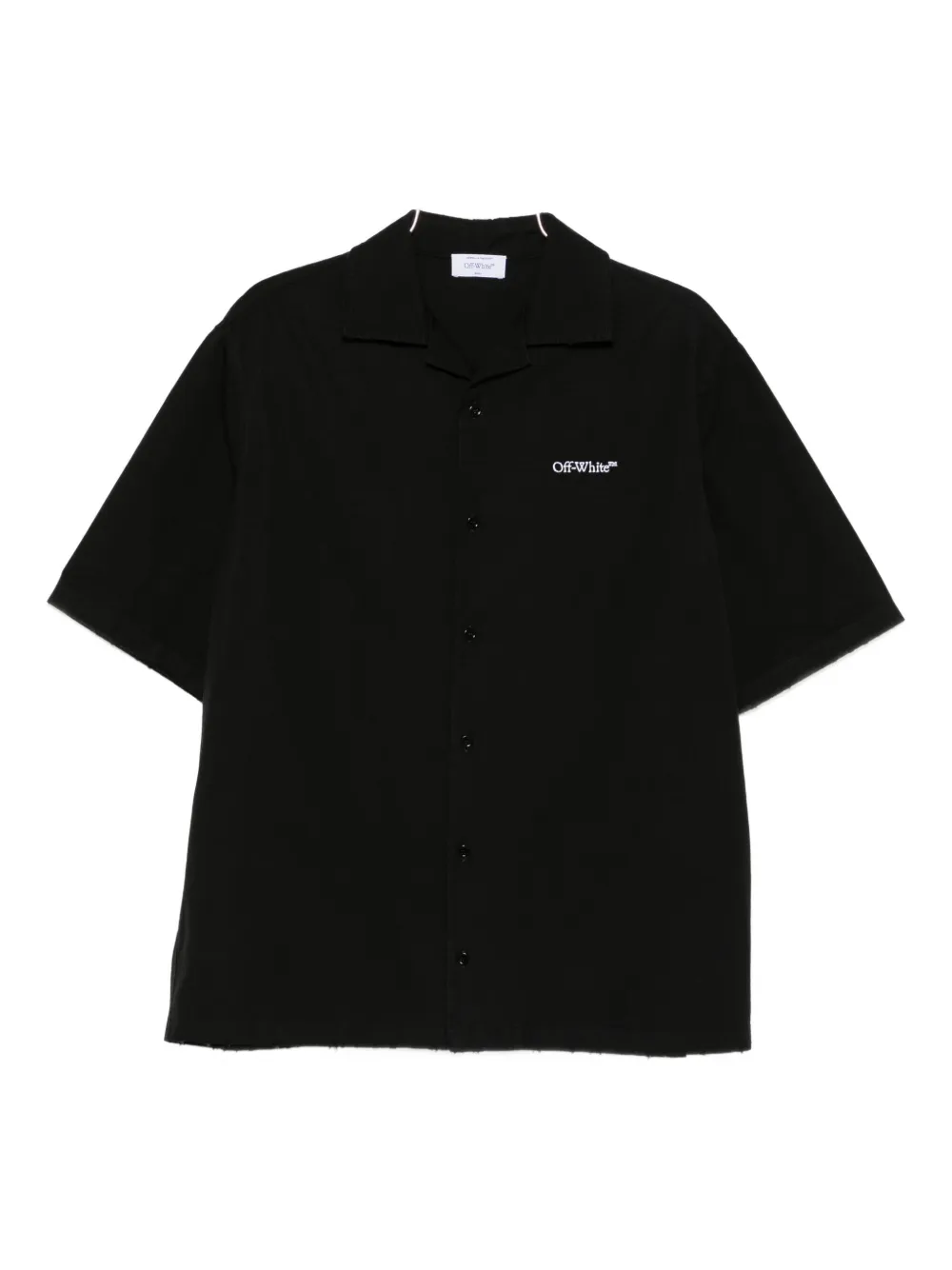 Рубашка с короткими рукавами и вышитым логотипом OFF-WHITE, черный
Рубашка с короткими рукавами и вышитым логотипом OFF-WHITE, черный