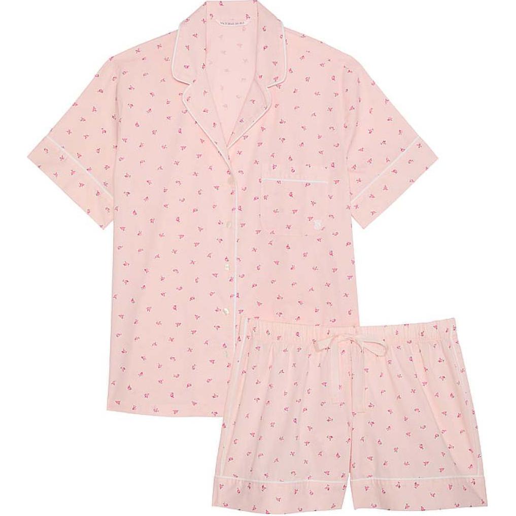 Victoria's Secret Пижамный комплект женский розовый с принтом
Victoria's Secret Пижамный комплект женский розовый с принтом