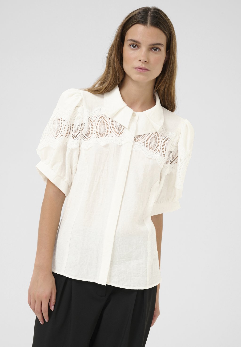 Блузка на пуговицах Karen by Simonsen, белый
Блузка на пуговицах Karen by Simonsen, белый