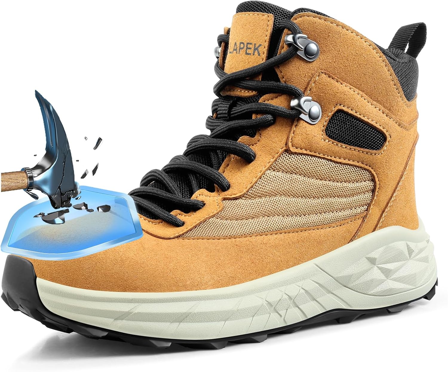 Мужские защитные ботинки с металлическим носком, устойчивые к проколам туфли, противоскользящие кожаные безопасные кроссовки, легкая, дышащая и комфортная промышленная обувь Blapek, черный/желтый
Мужские защитные ботинки с металлическим носком, устойчивые к проколам туфли, противоскользящие кожаные безопасные кроссовки, легкая, дышащая и комфортная промышленная обувь Blapek, черный/желтый