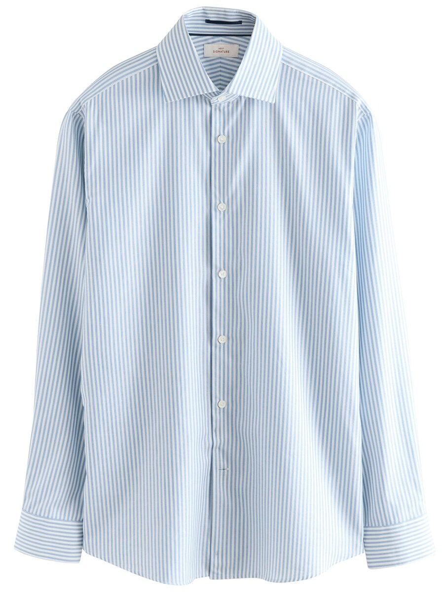 Рубашка Slim Fit на пуговицах Next, светло-синий
Рубашка Slim Fit на пуговицах Next, светло-синий